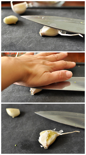 Peeling Garlic